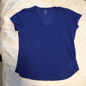 Gap soft Linen V-neck Tee, L
